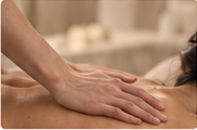 Illustrative deep tissue massage detail from the original visual concept
